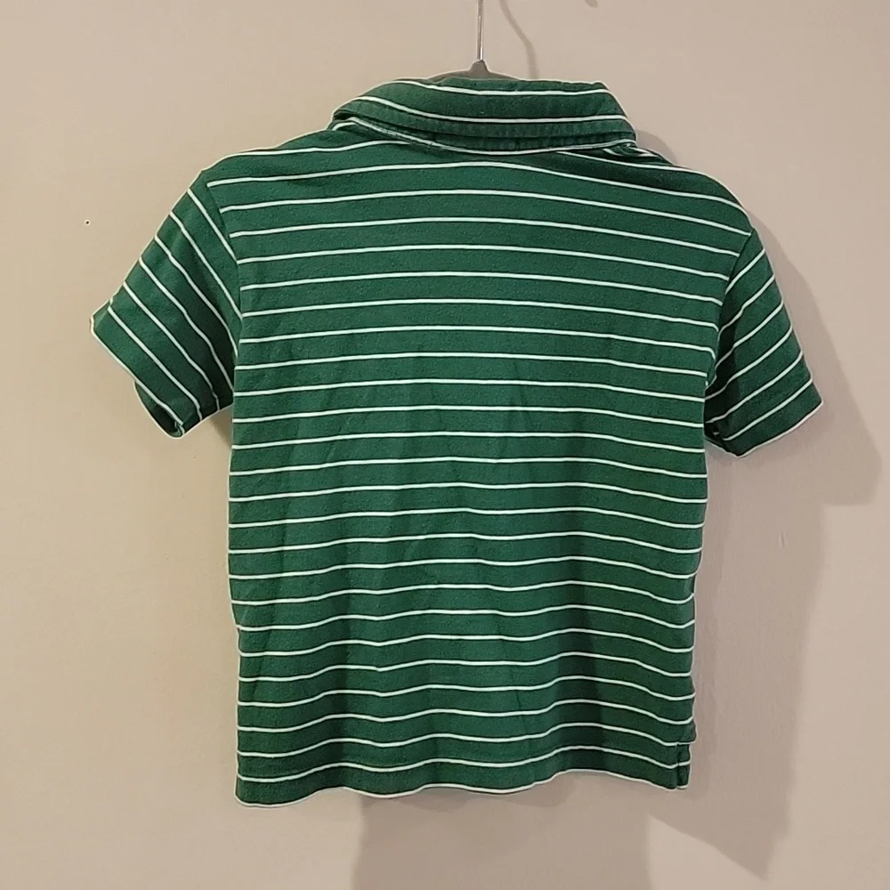 Green and white polo ralph lauren shirt kids 18 months